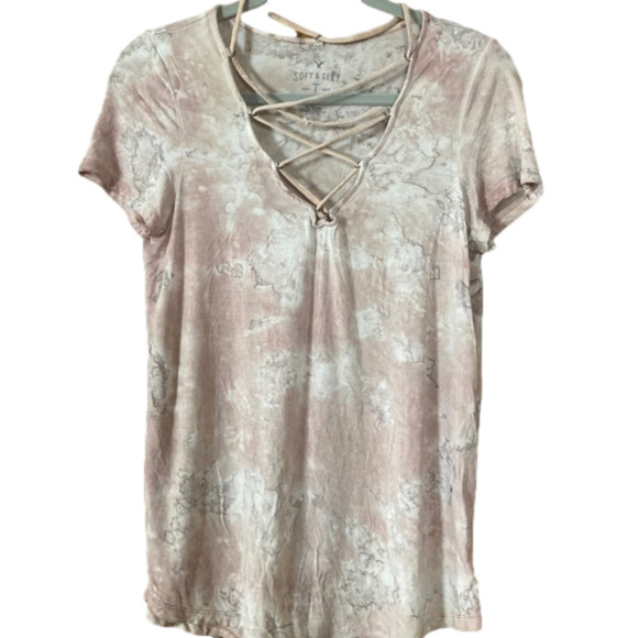 American Eagle Outfitters Soft & Sexy Short Sleeved Tshirt Juniors Size Medium - Picture 1 of 7